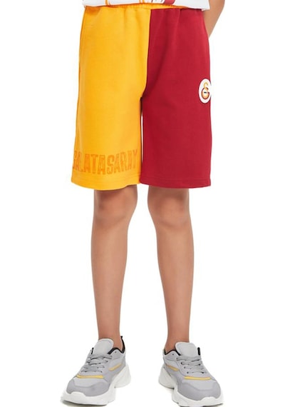 Gsstore Galatasaray Metin Oktay Çocuk T-shirt Ve Şort Set Kırmızı - Sarı