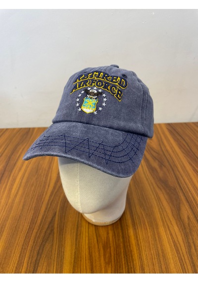 Hamze Vintage Eskitme Yıkamalı Model Nakışlı Unisex Cap Şapka Lacivert