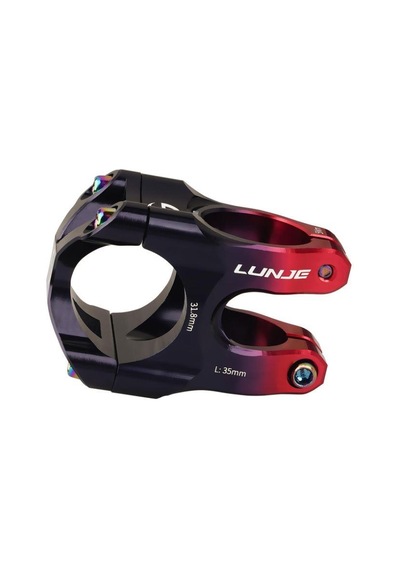 Lunje Alüminyum 31,8mm Mtb Freeride Gidon Boğazı Bisiklet Gidon Boğazı Siyah Kırmızı Çift Renk Boğaz Turuncu