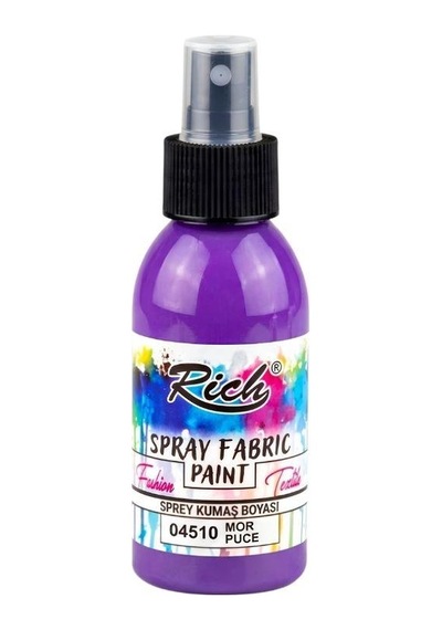Rich Spray Fabric Paint Sprey Kumaş Boyası 100 Ml Mor 04510