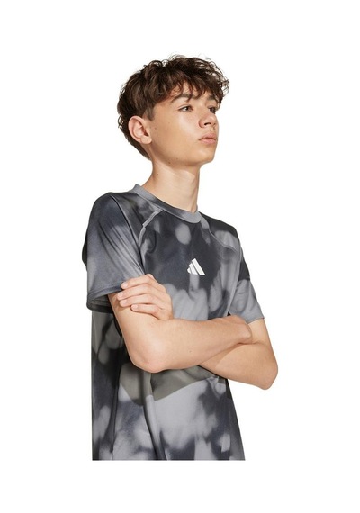 Adidas Çocuk Siyah T-shirt Jm3781 Gri