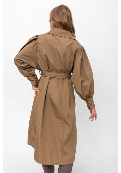 Pastelastore Kadın Balon Kol Yırtmaçlı Düğmeli Kuşaklı Oversize Uzun Mevsimlik Trençkot 2113 Vizon Pastelastore Kadın Balon Kol Yırtmaçlı Düğmeli Kuşaklı Oversize Uzun Mevsimlik Trençkot 2113 Vizon
