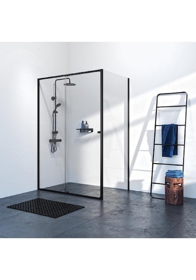 Metal Banyo Düzenleyici Organizer Şampuan Rafı Siyah