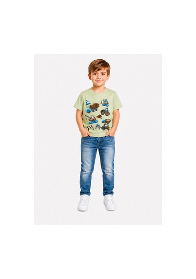 Yale Kids 1-4 Yaş Erkek Çocuk %95 Pamuklu Tişört Yeşil