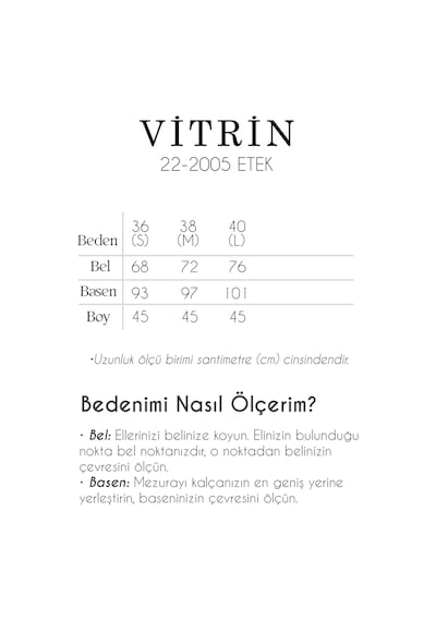 Vitrin Pul Payet Mini Etek Siyah