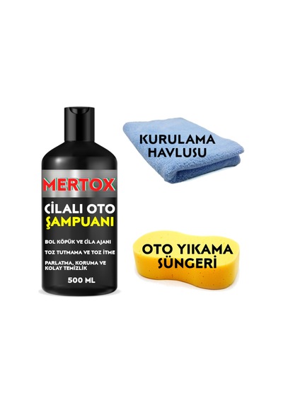 Mertox Cilalı Oto Şampuanı 500ml Temizleme Bakım Koruma