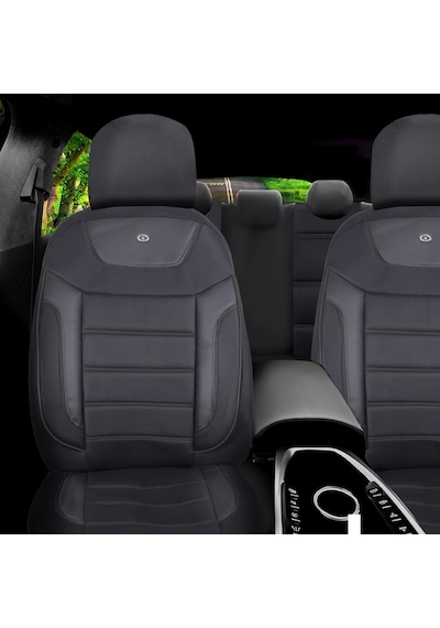 Fiat Linea Araçlara Uyumlu Oto Koltuk Kılıfı Seti - Primier Serisi - Siyah