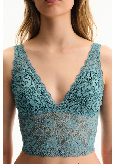 Penti Mavi Lace Bralet