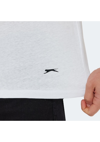 Slazenger KAURI IN Erkek Tişört Beyaz