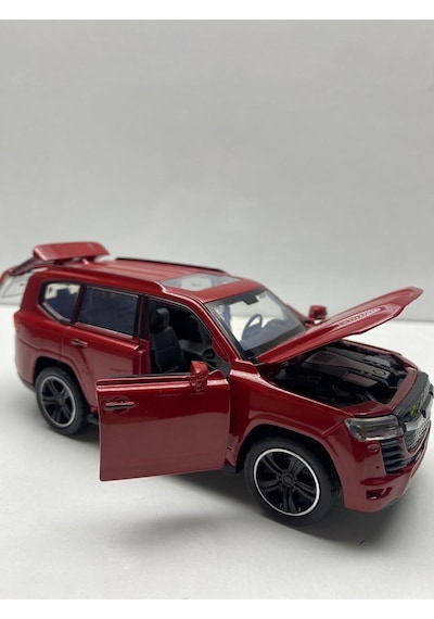 Diecast Metal Oyuncak Araba Toyota Land Cruıser Çek Bırak Model Araç 1:32 Ölçek 15 Cm Diğer
