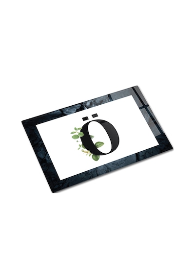 Decorita Cam Kesme Tahtası - Cam Kesme Tablası Harfli Tasarım Ö 20 CM x 30 CM