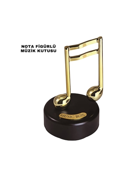 Altın Nota Figürlü Müzik Kutusu Diğer 26539458