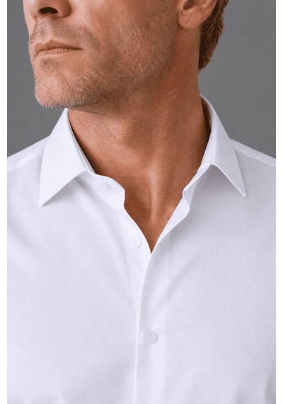 Bisse Mavi Regular Fit Polyester Klasik Gömlek Gm23k232068 D35