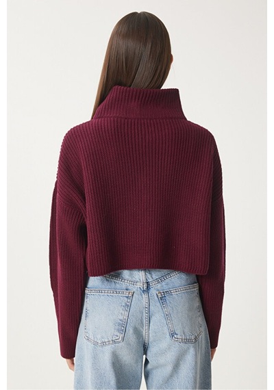 Cloudy Kids Kadın Oversize Fermuarlı Crop Triko Kazak Günlük Kullanım Mevsimlik Bordo - 607293446 Bordo Cloudy Kids Kadın Oversize Fermuarlı Crop Triko Kazak Günlük Kullanım Mevsimlik Bordo - 607293446 Bordo