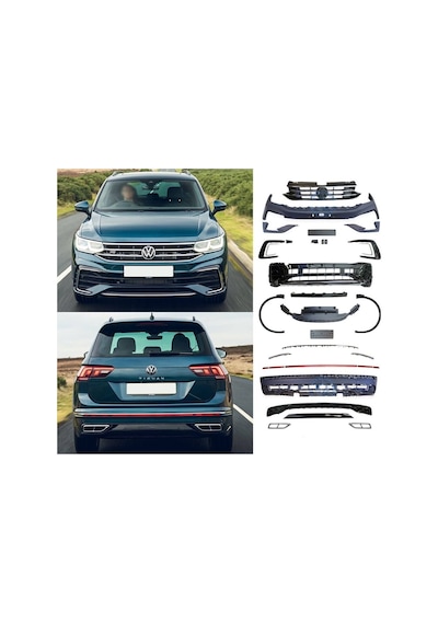Autogp Vw Tiguan Body Kit Tampon Seti R-line Komple 2022+ Sm-vwtg-bdy002