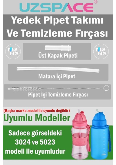 Uzspace Yedek Pipet Takımı Ve Pipet Temizleme Fırçası 1 Set 3 Parça -kapak Hariçtir Diğer