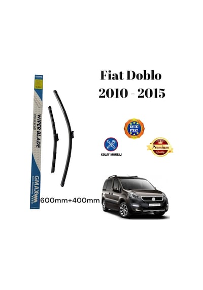 Fiat Doblo 2010 2011 2012 2013 2014 2015 Uyumlu Ön Cam Muz Tipi Silecek Süpürgesi Seti 600/400mm