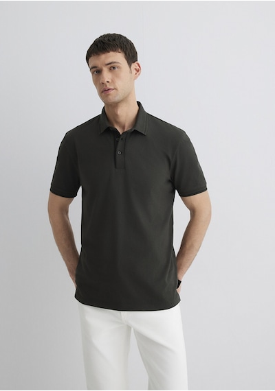 Mavi - Yeşil Polo Tişört 0612648-71587 Yeşil