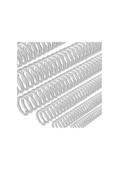 Sarff Helezon Tel Spiral 12mm Şeffaf Tekli 20 Adet Açık Gri