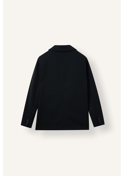 Defacto Regular Fit Polo Yaka Tafta Cepli Blazer Ceket I0348ax26wnnv64 Lacivert-nv64