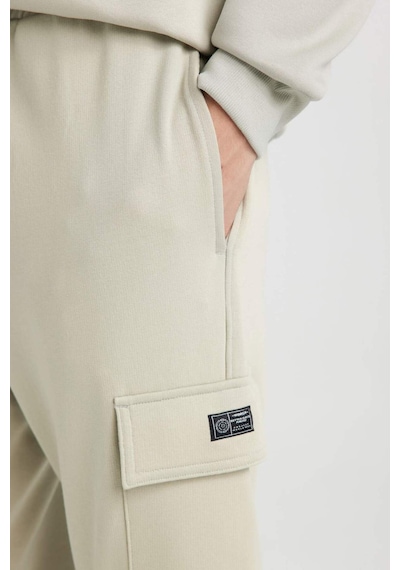 DeFacto Regular Fit Jogger Eşofman Altı Basic Düz Kargo Cepli Lastikli Paça D5252AX25SPKH494