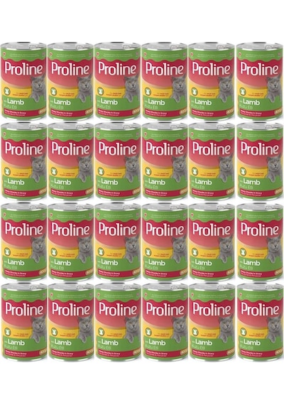 Pro Line Kuzu Etli Yetişkin Kedi Konservesi 24 x 400 G