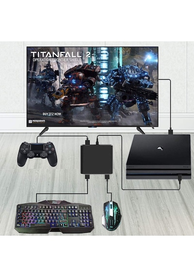 PS4 Pro Switch Xbox One Keyboard Klavye Mouse Çevirici Adaptör