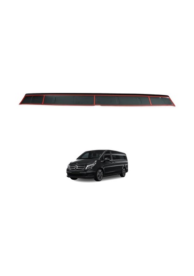 Mercedes V Class Ferrous Arka Tampon Üstü Koruyucu Parlak 2019 Ve Üstü