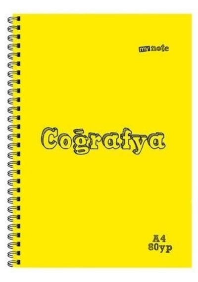 Mynote A4 Plastik Kapak Spiralli Derse Özel Defter Müzik 40 Yp