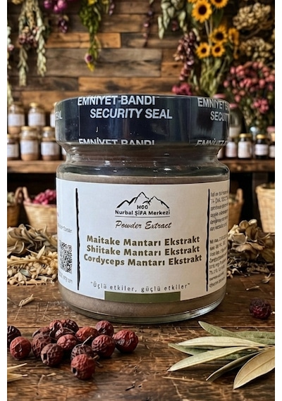 Nurbal Şifa Merkezi Maitake Shiitake Cordyceps Ekstrakt 120 G