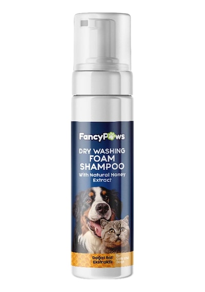 Fancy Paws Dry Washing Foam Shampoo Bal Özlü 200ml