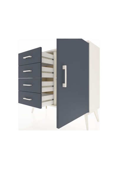 Arges Şifonyer Tek Raflı 4 Çekmeceli Tek Kapaklı 88x30x80 Aytaşı-antrasit Antrasit Arges Şifonyer Tek Raflı 4 Çekmeceli Tek Kapaklı 88x30x80 Aytaşı-antrasit Antrasit