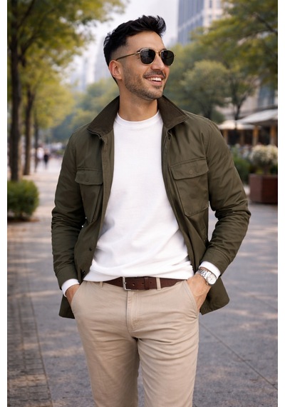 Luxıc Core Erkek Beyaz Basic Sweatshirt Geniş Kalıp Bisiklet Yaka, Rahat Kesim, Günlük Ve Sokak Stili