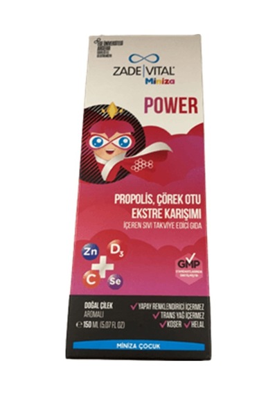 Miniza Power Propolis Çörek Otu Karışımı Çilek Aromalı 150Ml