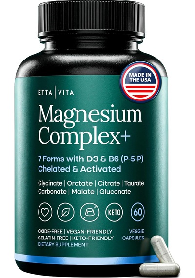 Etta Vita Magnesium Complex 60 Veggie Kapsül Orijinal Usa Menşeii Dmmedicineden