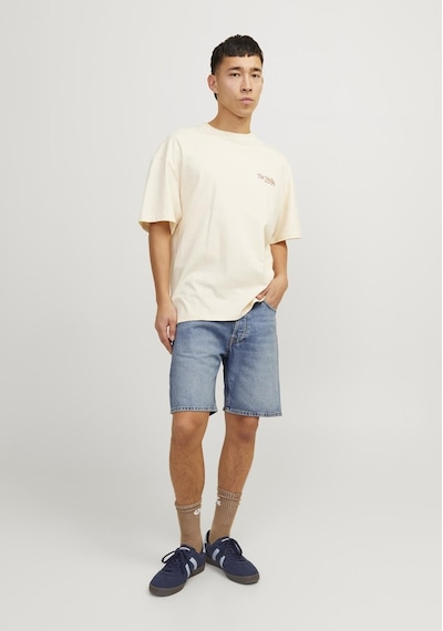 Jack & Jones Erkek Chris 920 Cooper Denim Sort 12252858 Blue Denim