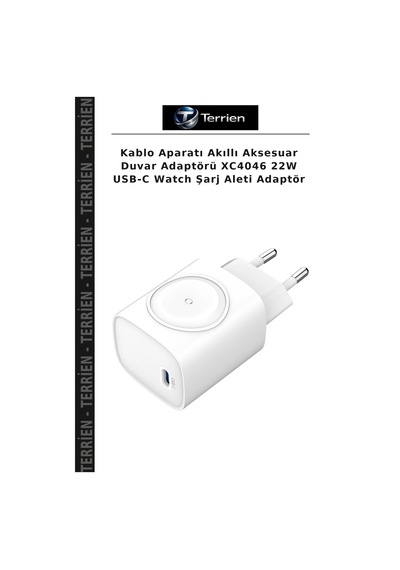 Kablo Aparatı Akıllı Aksesuar Duvar Adaptörü Xc4046 22w Usb-c Watch Şarj Aleti Adaptör