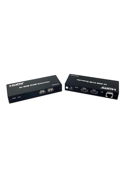 Novacom Nvc-kvm60 4k 60 Metre Hdmı+usb+ır To Cat6 Kvm Extender Renkli