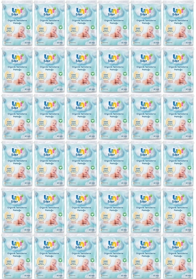 Uni Baby Bebek Temizleme Pamuğu 60 Adet Tekli Pk 36 Lı Set 36'lı Set