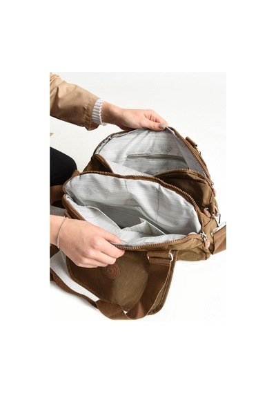 Ultra Hafif Su Geçirmez Çok Cepli Omuz Çantası Taba Model: 571-5c - Taba