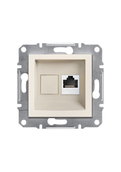 SCH ASFORA Krem 1XRJ45CAT6-UTP CERCEVESIZ