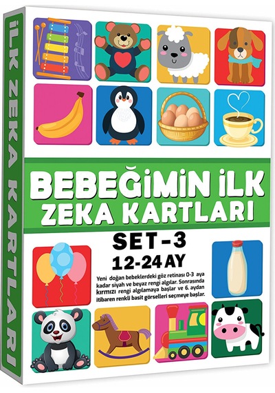 Eğitici Kartlar Erken Eğitim Zeka Kartı 12-24 Ay