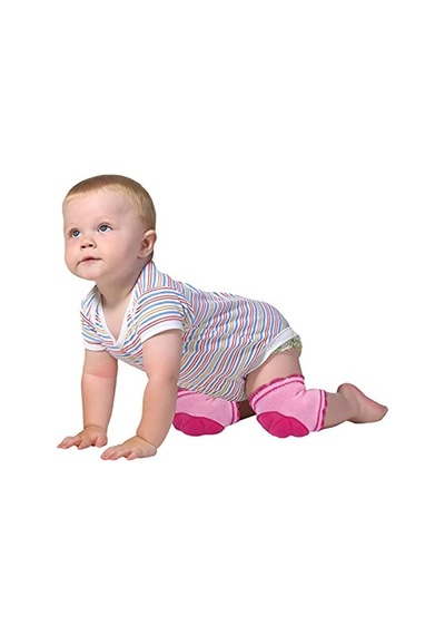 Pembe Destekli Emekleme Dizliği İle Bebeklerinizi Destekleyin Açık Gri