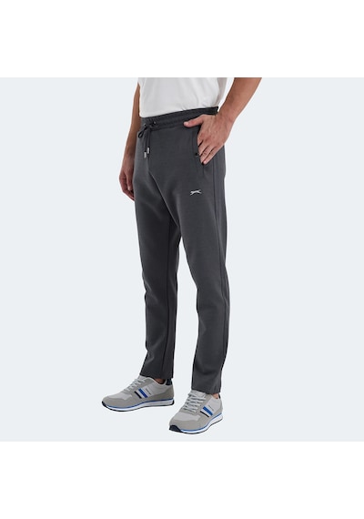 Slazenger VAIVA Erkek Cepli Koyu Gri Eşofman Altı