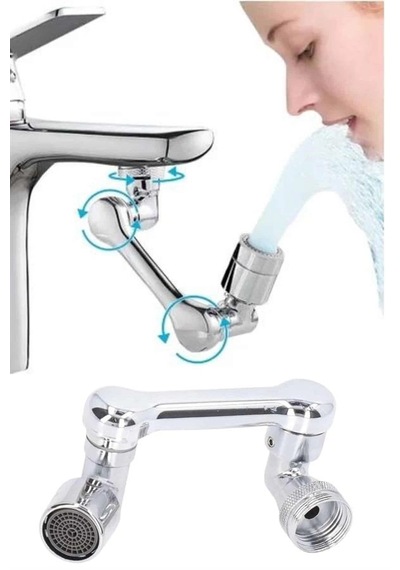 Mey İthalat Dönebilen Musluk Başlığı Akrobat Mutfak Banyo Musluk Ucu Başlığı Oynar Başlıklı Renkli