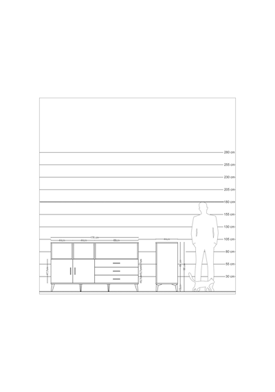 Hyperion Konsol 5 Raflı 3 Çekmeceli 2 Kapaklı 176x44x99 Antrasit- Antrasit-çam Hyperion Konsol 5 Raflı 3 Çekmeceli 2 Kapaklı 176x44x99 Antrasit- Antrasit-çam
