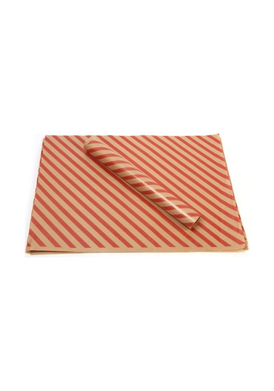 Anadolu Kağıtçılık Kırmızı Çizg Baskılı Kraft Ambalaj Kağıdı 10Kg
