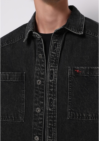 Colin's Colins Oversize Fit Erkek Siyah Shacket Cl1077373 Q1.v1 Dn44661 Denim Colin's Colins Oversize Fit Erkek Siyah Shacket Cl1077373 Q1.v1 Dn44661 Denim