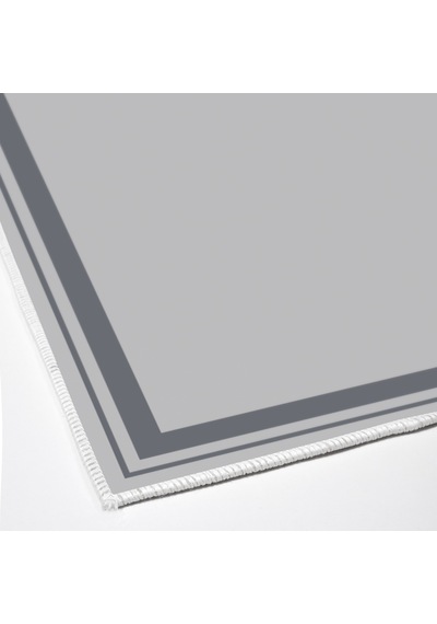 Dijital Kaymaz Yıkanabilir Banyo Mutfak Salon Paspas Halısı Trend Modern Al4007 Mavi