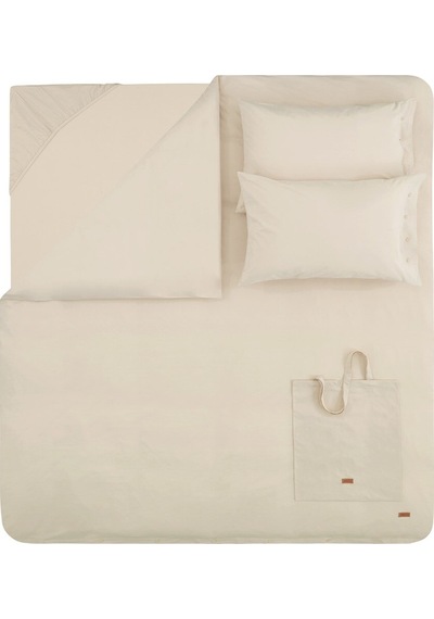 Yataş Bedding Plain Tek Kişilik Ranforce Nevresim Takımı- Bej